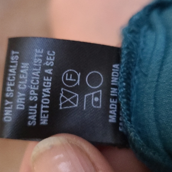 Jumpsuit Size Large Teal Green Satin Dressy Culotte Pants Drape Front Festive - Picture 9 of 9